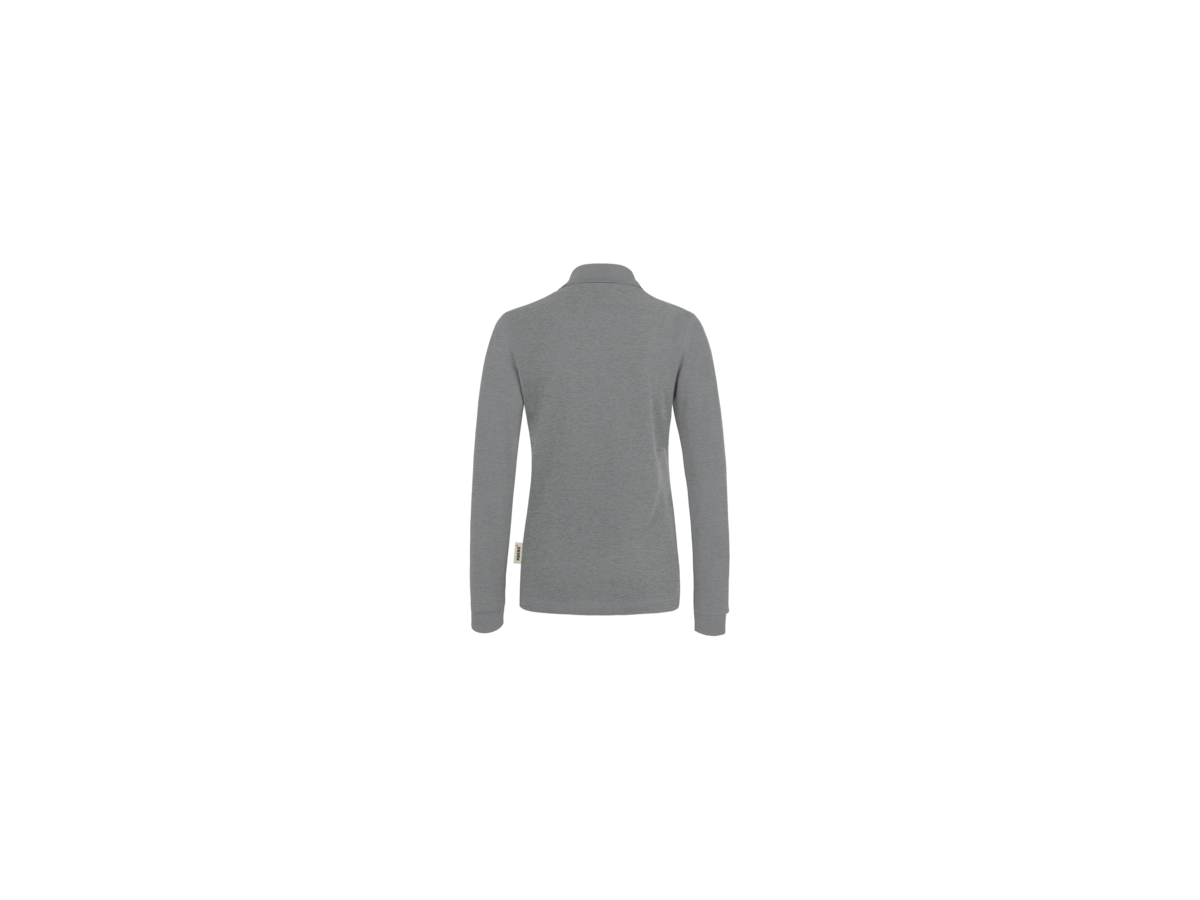 Damen-Longsl.-Polosh. Perf. 4XL grau mel - 50% Baumwolle, 50% Polyester, 220 g/m²