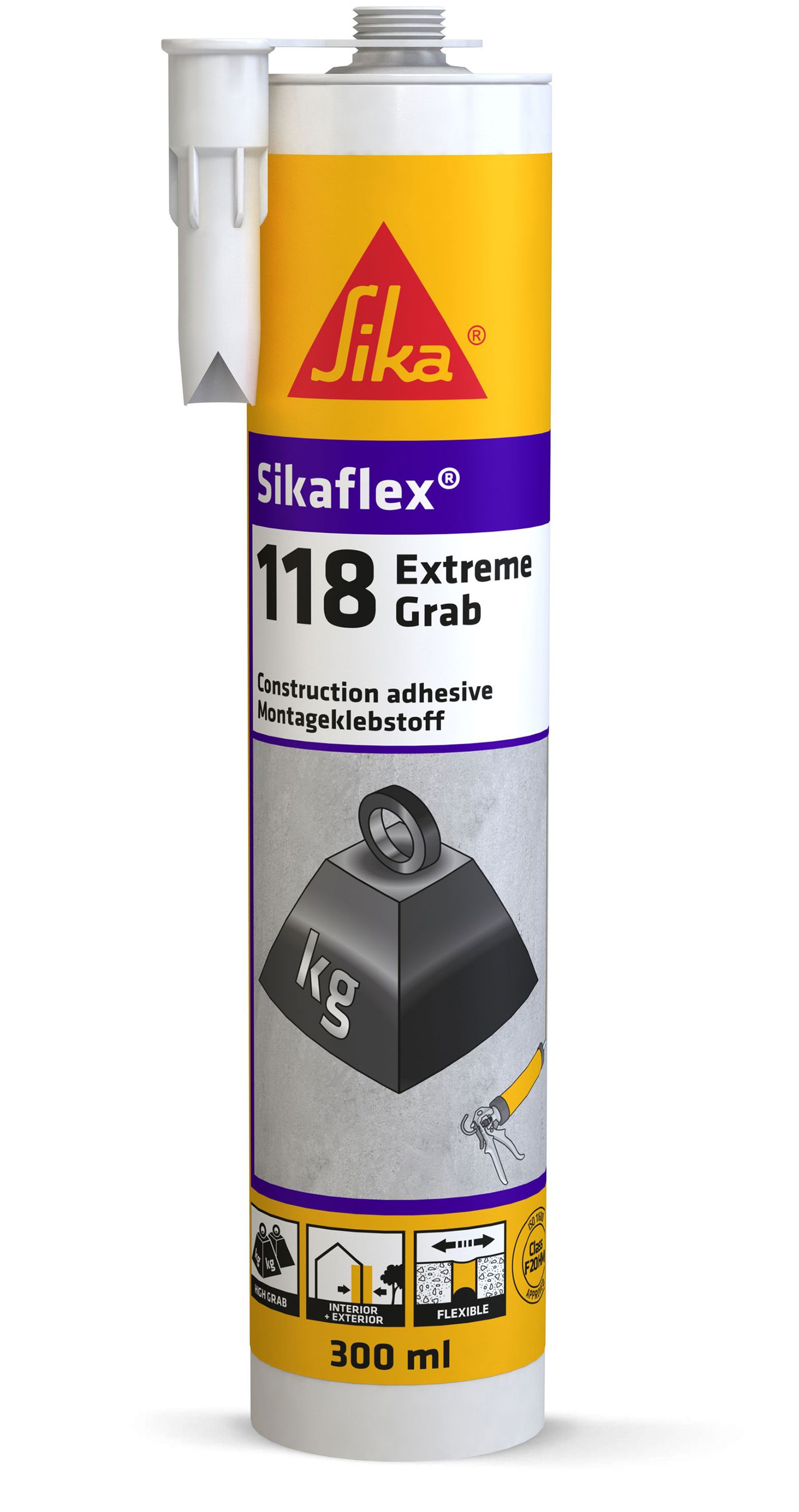 Sikaflex 118 Extreme Grab Hochleistungs- - Bau- / Montagekleber, 290ml