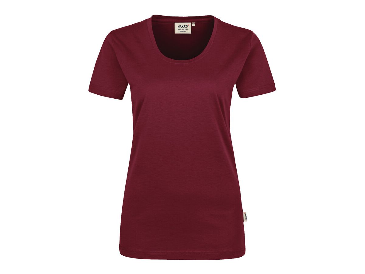 Damen T-Shirt Classic, Gr. XS - weinrot