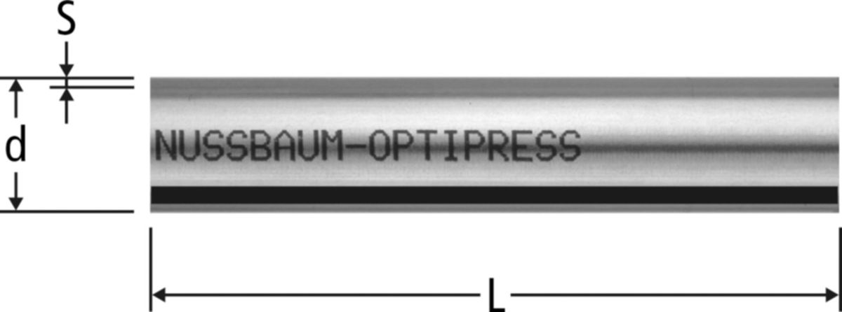 Optipress-Edelstahlrohr 1.4520 - für Trinkwasser nicht zugelassen SVGW-W3