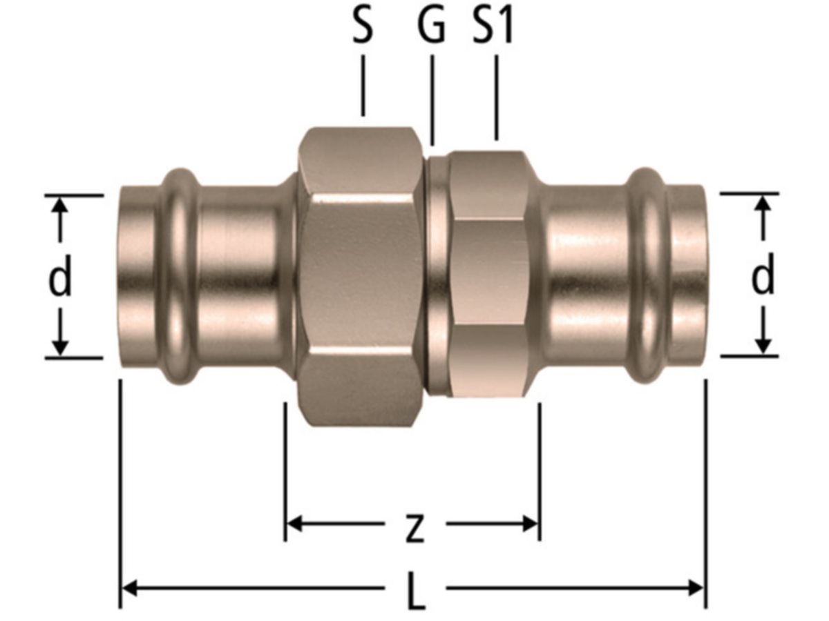 Optipress-G-Verschraubung