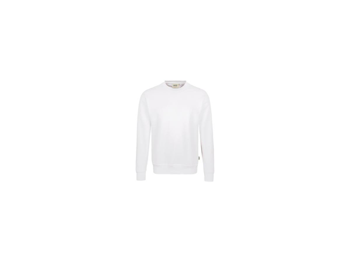 Sweatshirt Performance Gr. S, weiss - 50% Baumwolle, 50% Polyester, 300 g/m²
