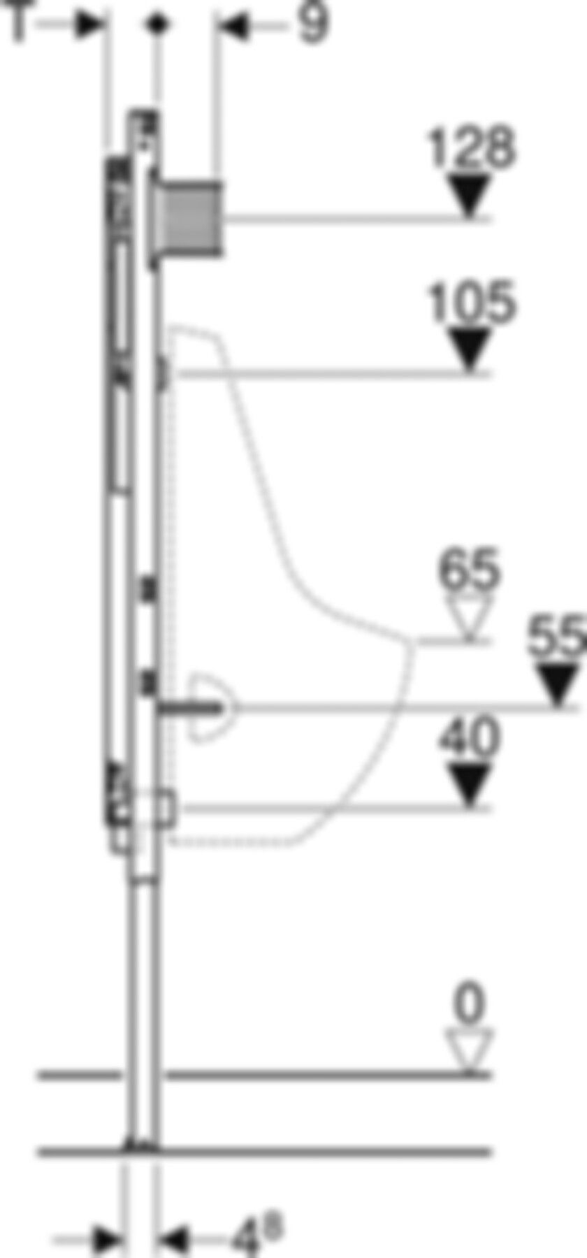 Duofix Urinal-Element, Standard 1" - Typ 144
