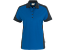 Damen-Polosh. Co. Perf. S royalb./anth. - 50% Baumwolle, 50% Polyester, 200 g/m²