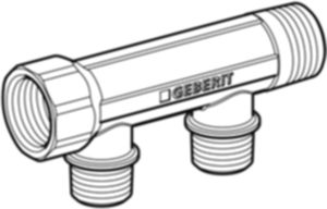 Verteiler mit Gewindeanschluss - GEBERIT FlowFit