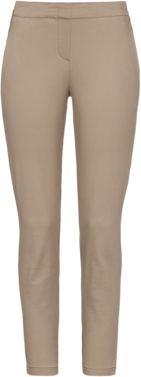 Damen-7/8-Hose Stretch, Gr. L - khaki, 98% CO / 2% Elasthan