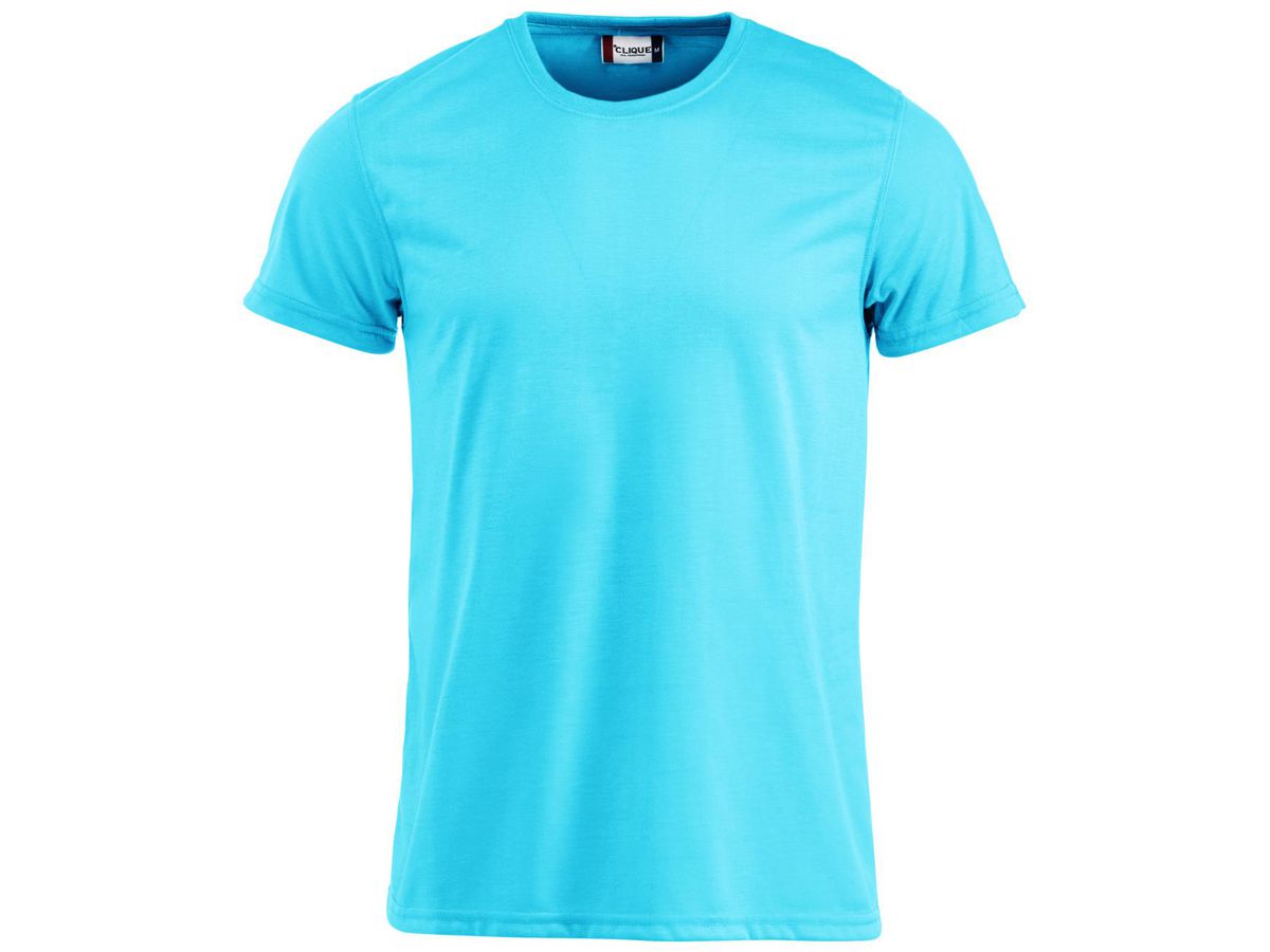 CLIQUE New Neon T-Shirt blau Gr. S - 100% Baumw. 160 g/m²