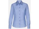 City Bluse Kent 1/1 Arm Modern - Gr. 34, mittelblau, 100% CO