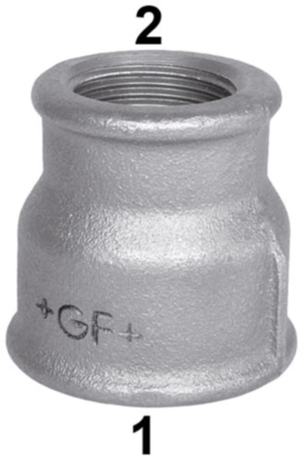 Muffe reduziert +GF+ 240 verzinkt