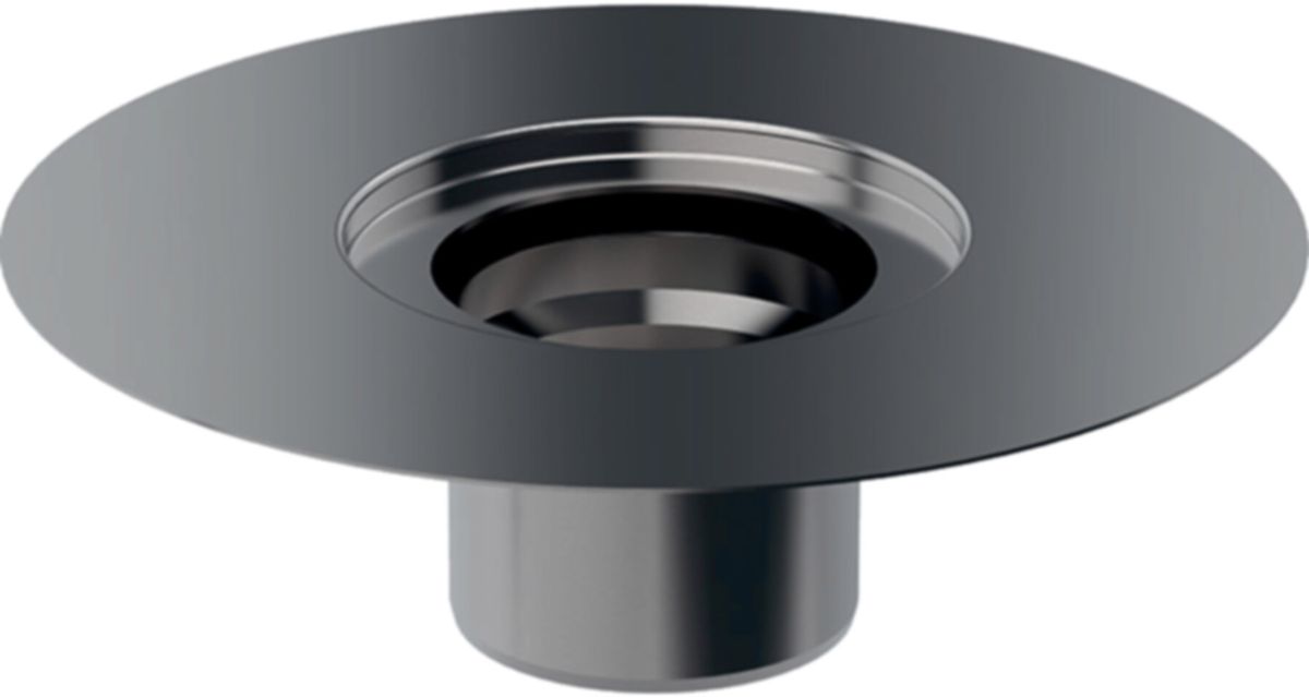 Geberit Flansch aus Edelstahl zu - Bodenabläufen 13 x 13 cm