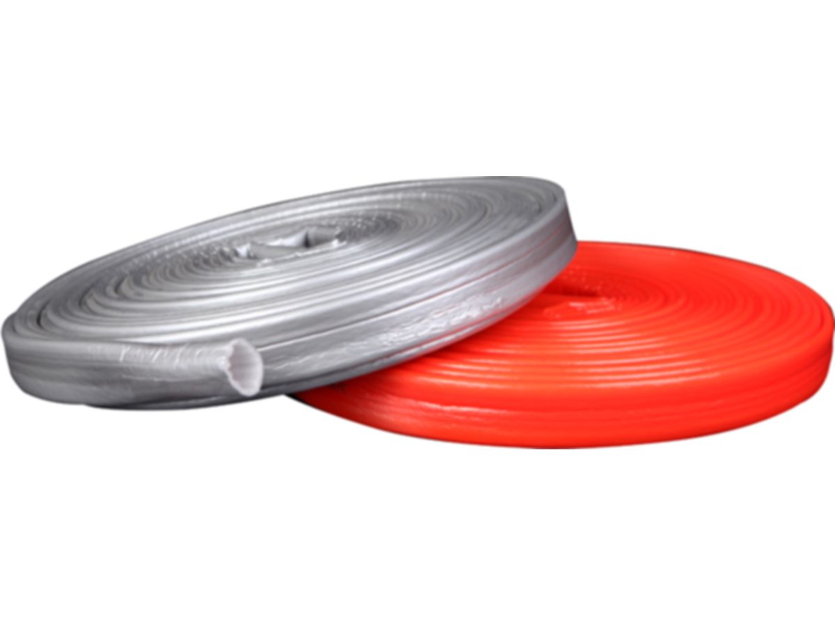 PE-Schutzschlauch silber - geschlossenzelliges Polyethylen +90°