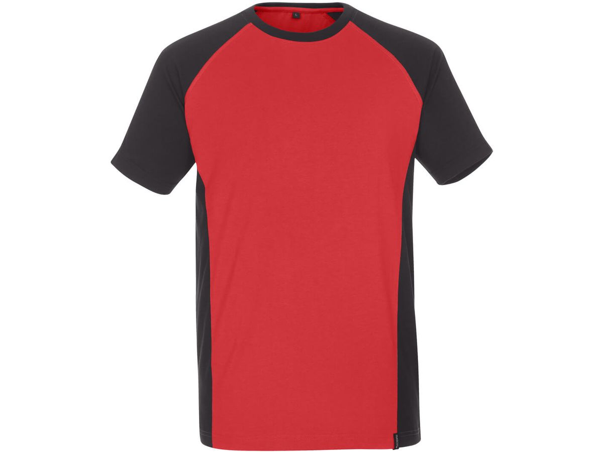 Potsdam T-Shirt, Gr. 4XL - rot-schwarz, 60% CO / 40% PES