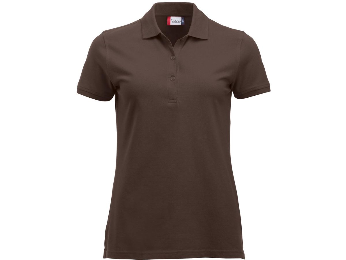Poloshirt CLASSIC MARION S/S Women XL - dunkles mocca, 100% CO, 200g/m²