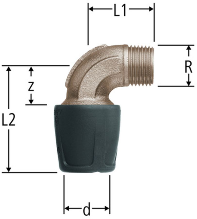 Optiflex prOfix Bogen - mit Aussengewinde