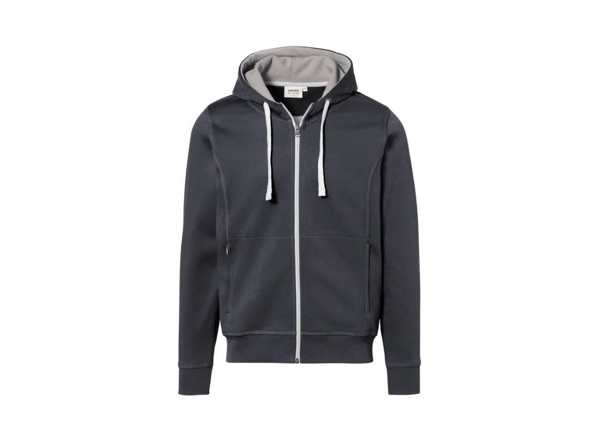 Kapuzenjacke Bonded ECO Gr. 2XL - karbongrau/silber