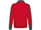 Sweatjacke Contrast Perf. 6XL rot/anth. - 50% Baumwolle, 50% Polyester, 300 g/m²