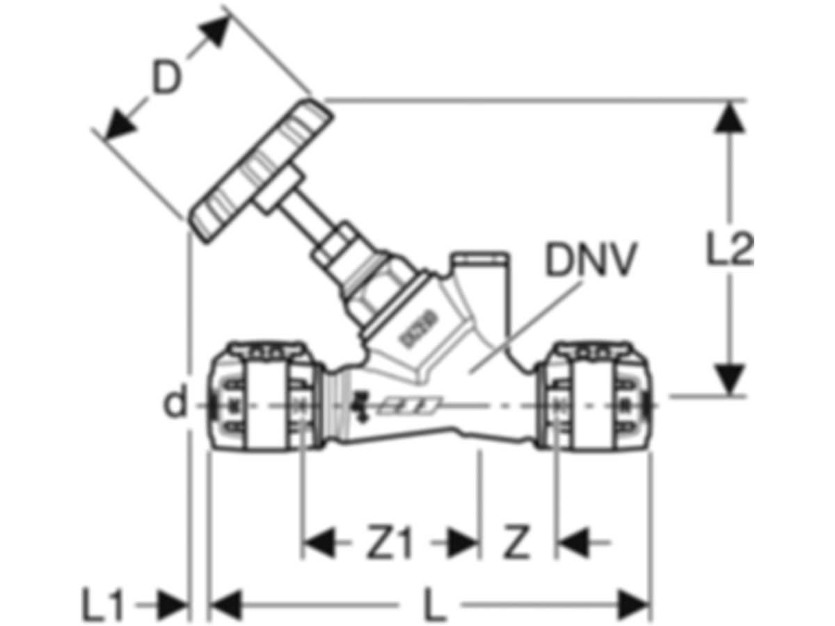 Schrägsitz-Absperrventile - GEBERIT FlowFit