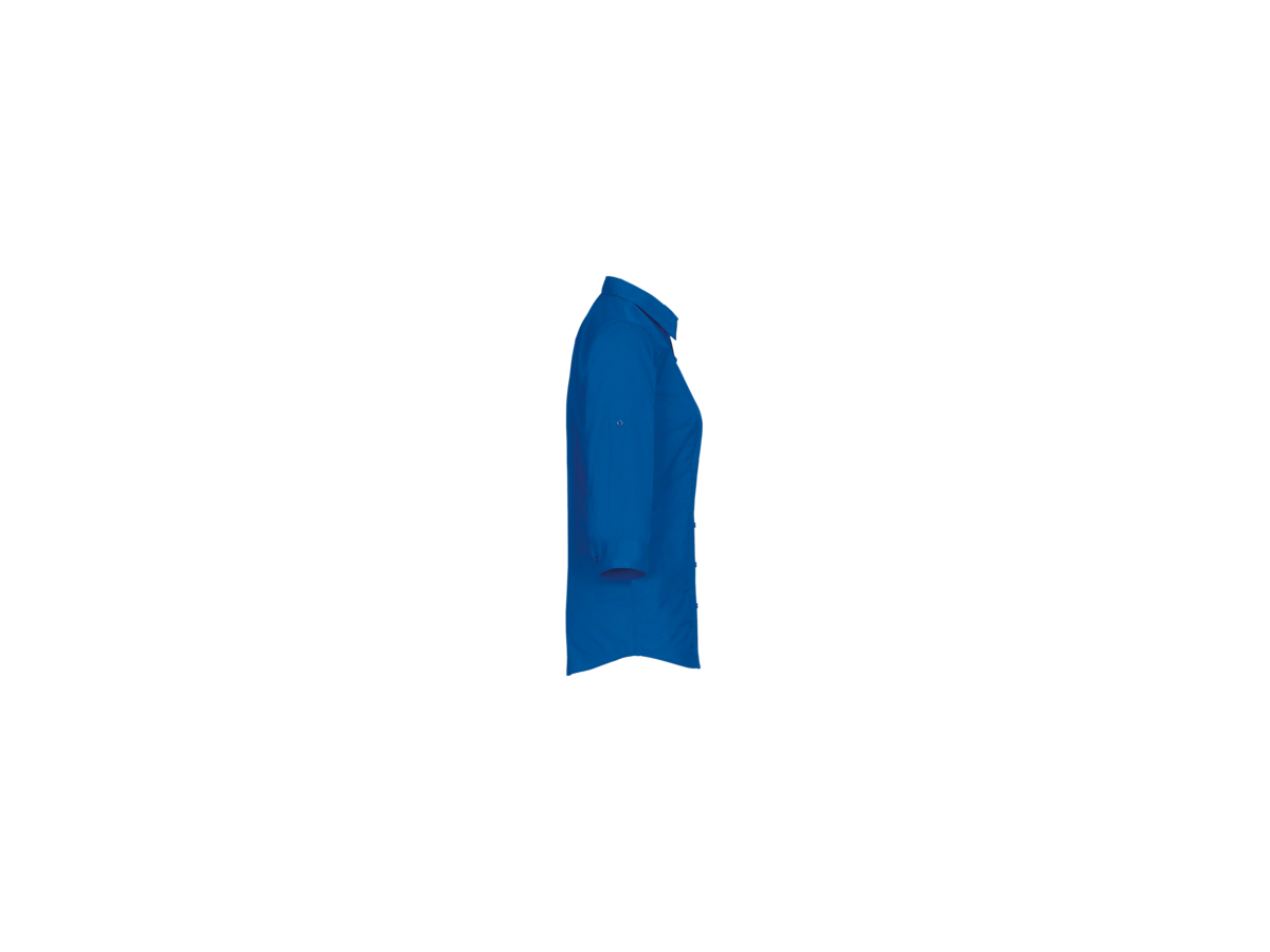 Bluse Vario-¾-Arm Perf. XS royalblau - 50% Baumwolle, 50% Polyester, 120 g/m²