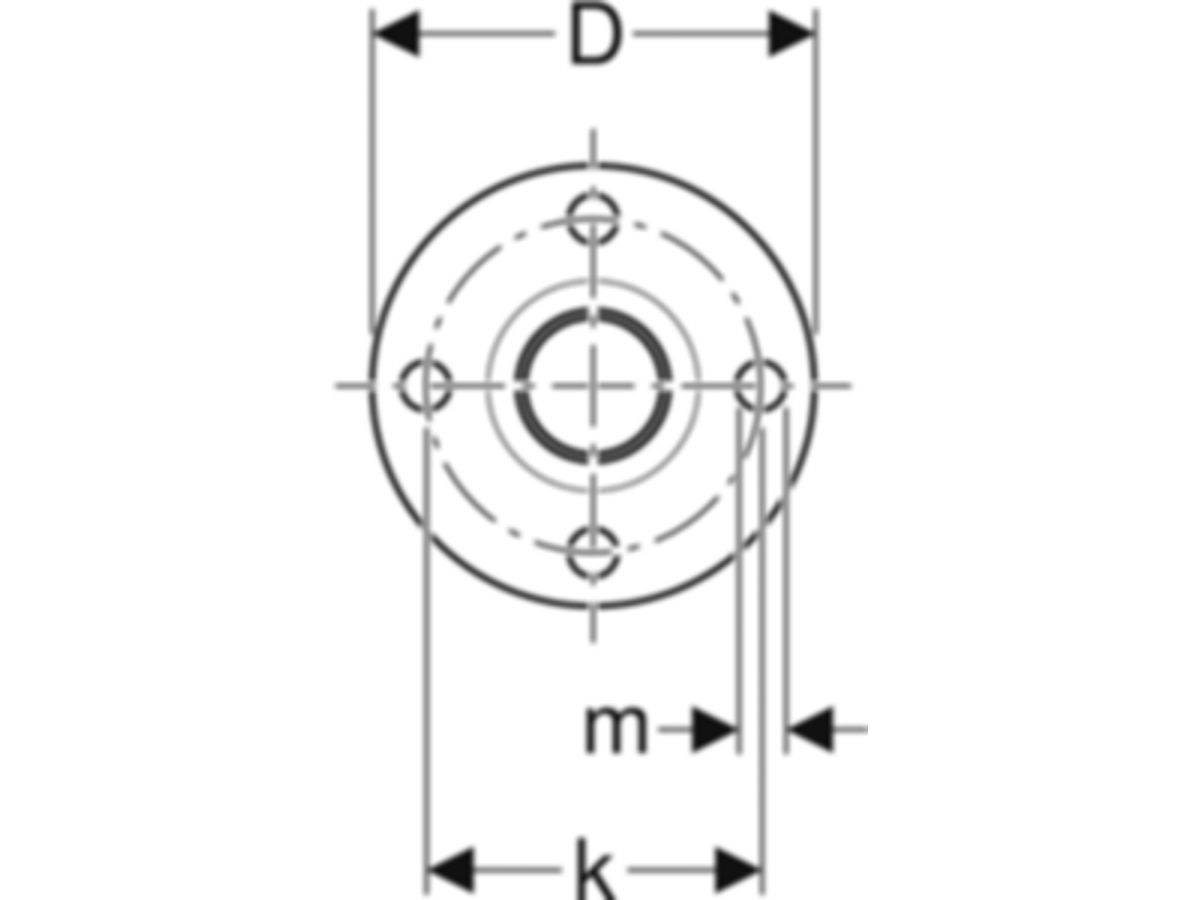 MPF-Flansch mit Steckende 88.9 mm - DN 80, PN 10/16