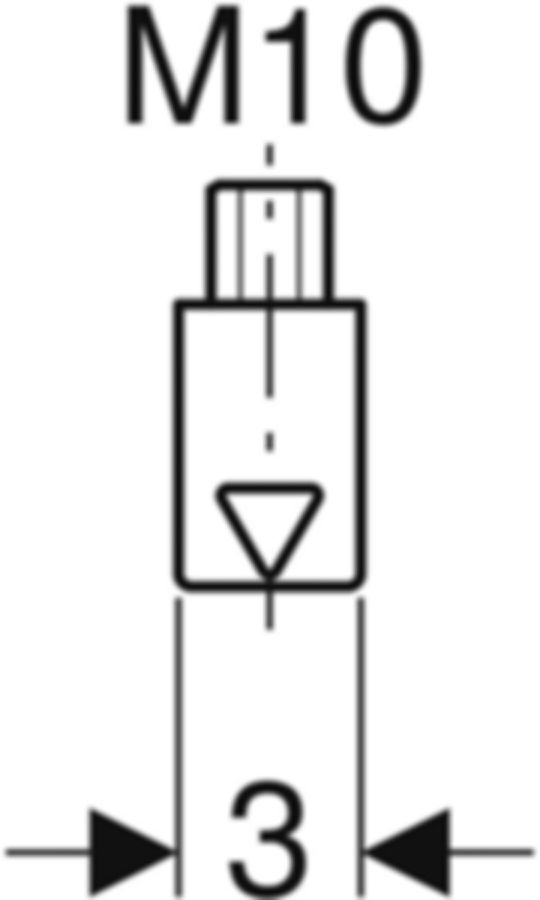 Geberit PluviaFix Aufhängeelement - zur Befestigung von Tragschienen