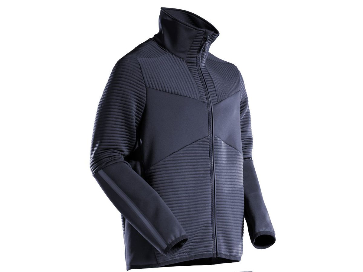 MASCOT® Fleecepullover, schwarzblau XL - 100% Recyceltes Polyester