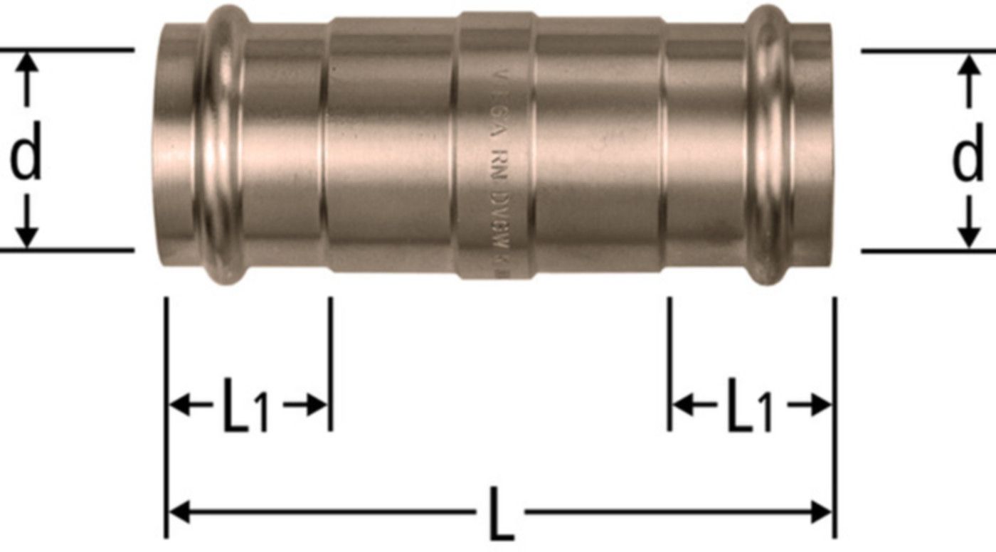 Optipress-Schiebemuffe