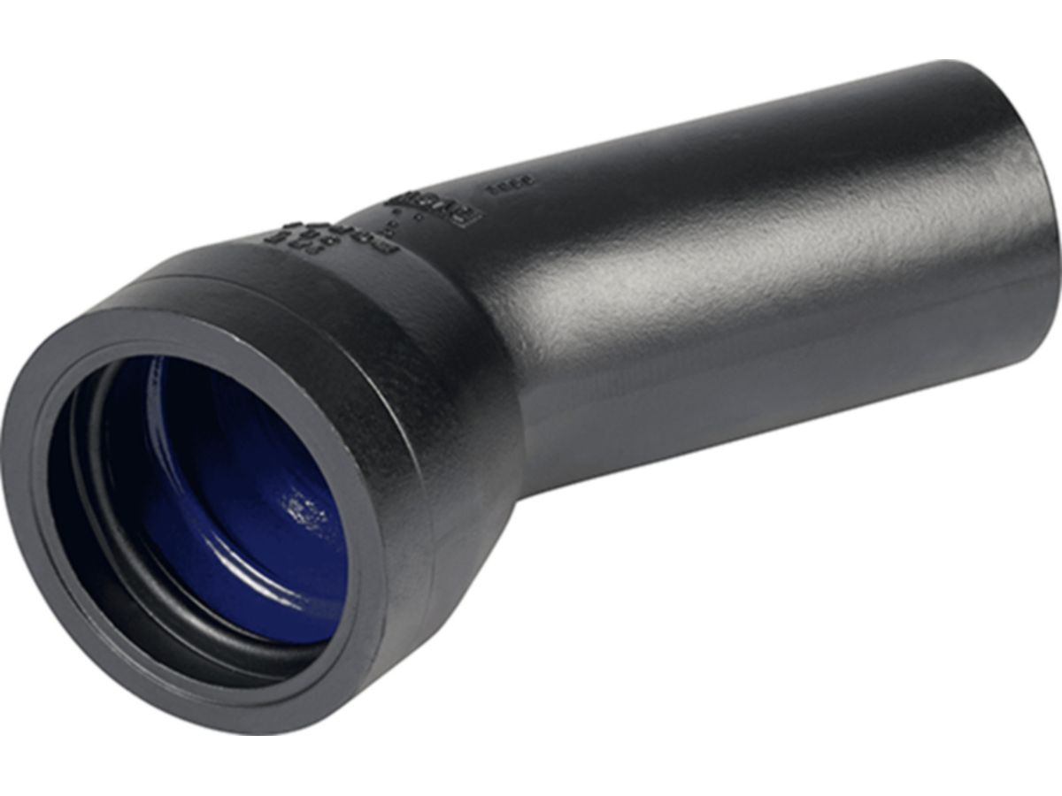 Steckmuffenbogen WILD, 22° MK 200 mm - Typ MK Novo-Sit
