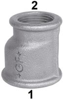 Muffe exzentrisch +GF+ 260 verzinkt - reduziert