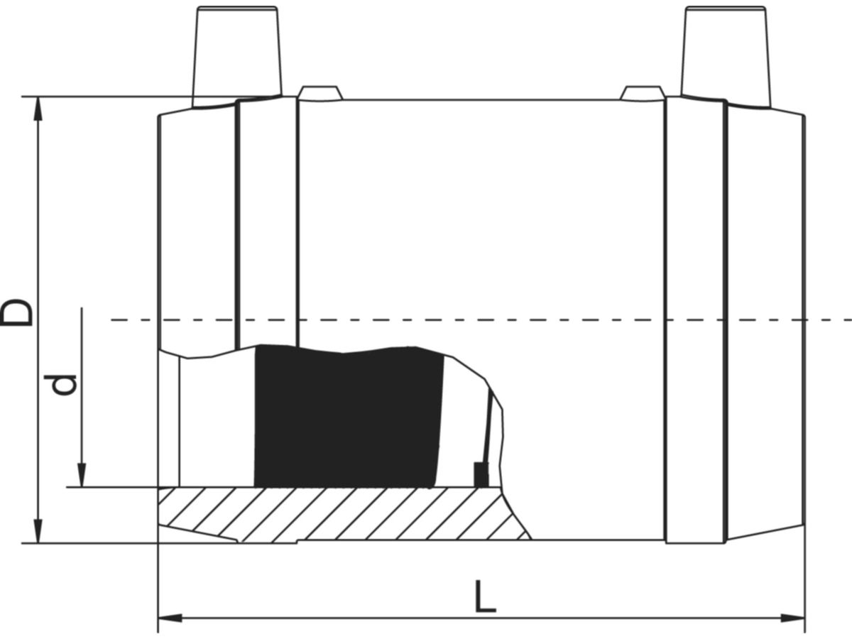 HDPE-Druckschweissmuffe FRIALEN 40 - PN16