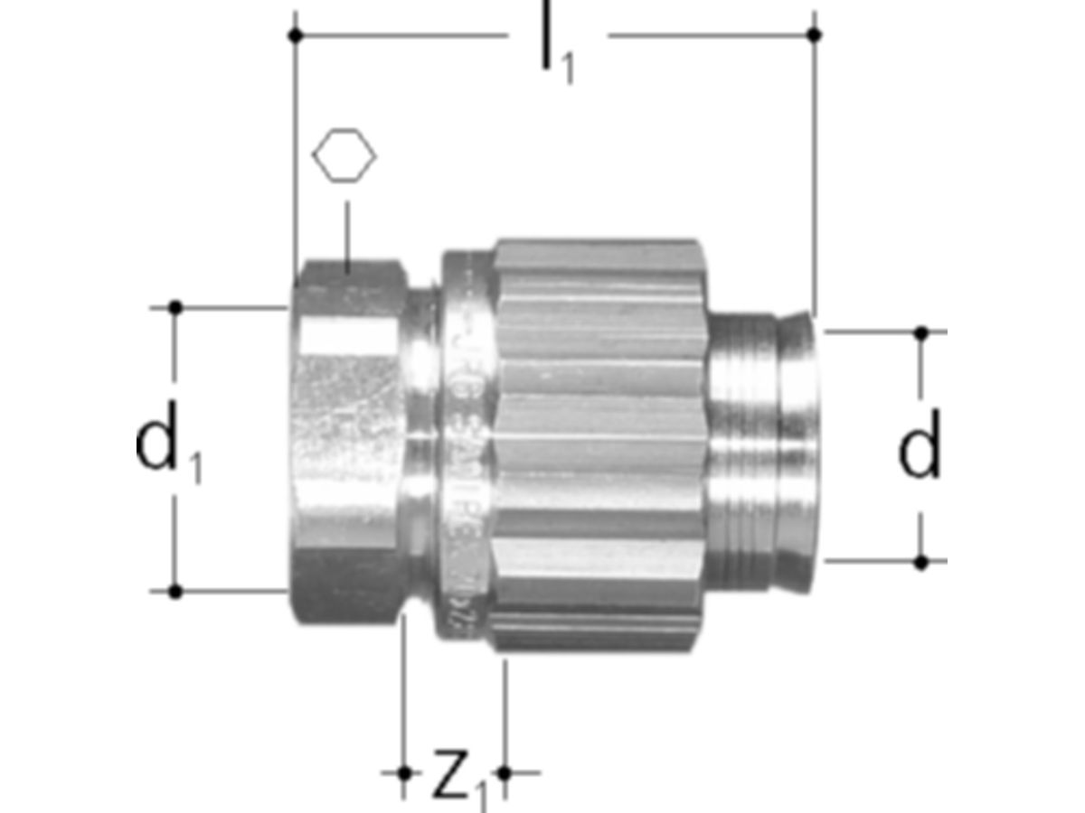 Sanipex Übergang mit Innengewinde - O-Ring-Dichtung