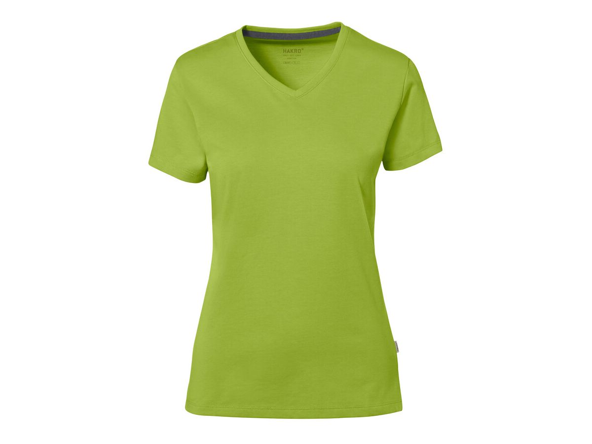 Cotton Tec Damen V-Shirt, Gr. XS - kiwi