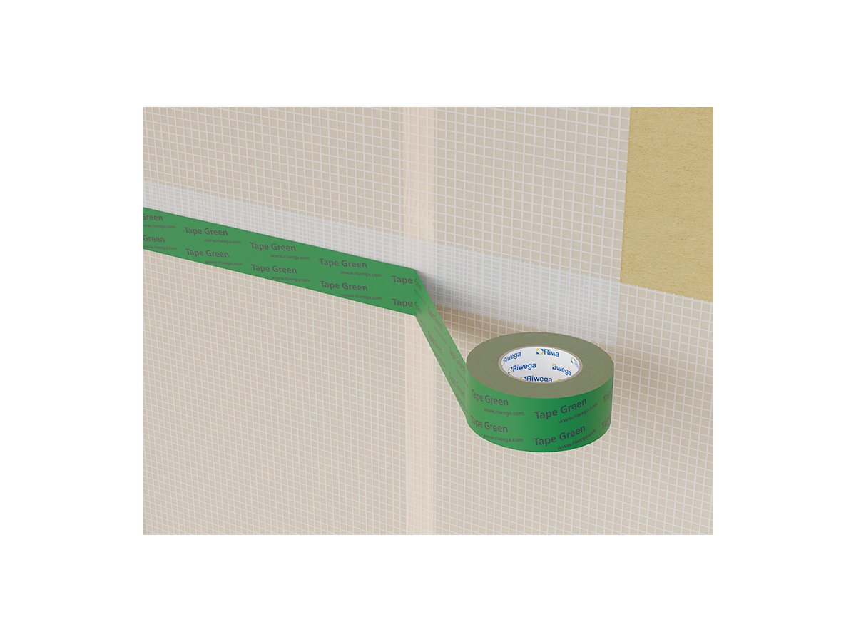 Riwega USB Tape Green 50 mm, ruban - adhésif 25 m/rouleau (12 unité/carton)