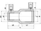 Plasson-Druckschweissreduktion Nr. 9114 - 160 x 90 mm