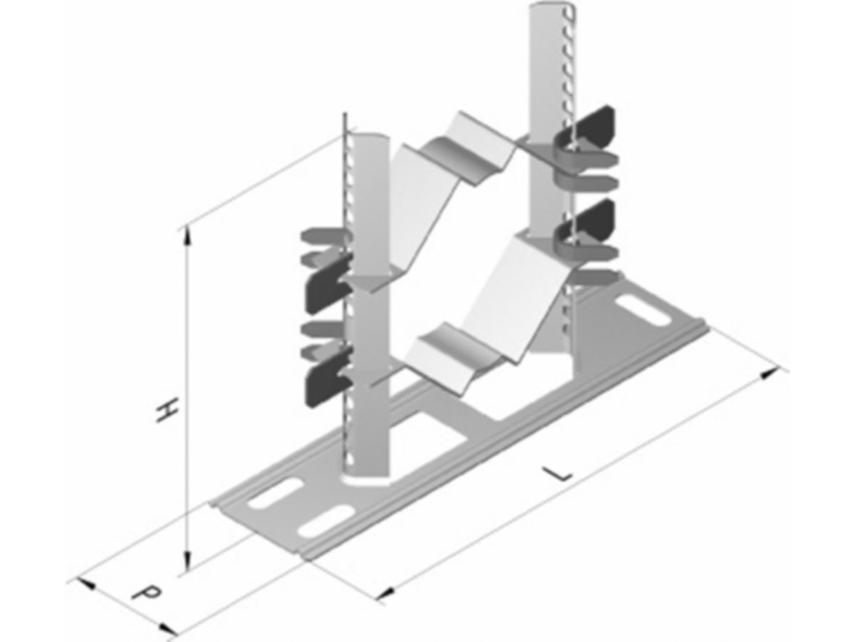 Einlegrohrschelle PIPEX universal 9.3 - auf Grundplatte schwarz