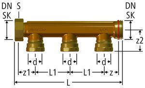 Optiflex-Verteiler, mit Steckabgängen