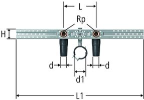 Optiflex-Flowpress-Anschluss-Set - für Waschtisch mit Ablaufhalterung