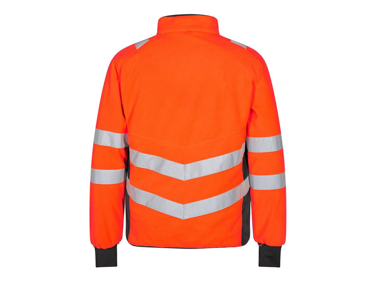 Safety Fleece Jacke Gr. XL - Orange/Anthrazit Grau