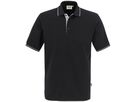 Poloshirt Casual grau-mel./schwarz Gr. L - 60 % Polyester, 40 % Baumwolle 200 g /m²