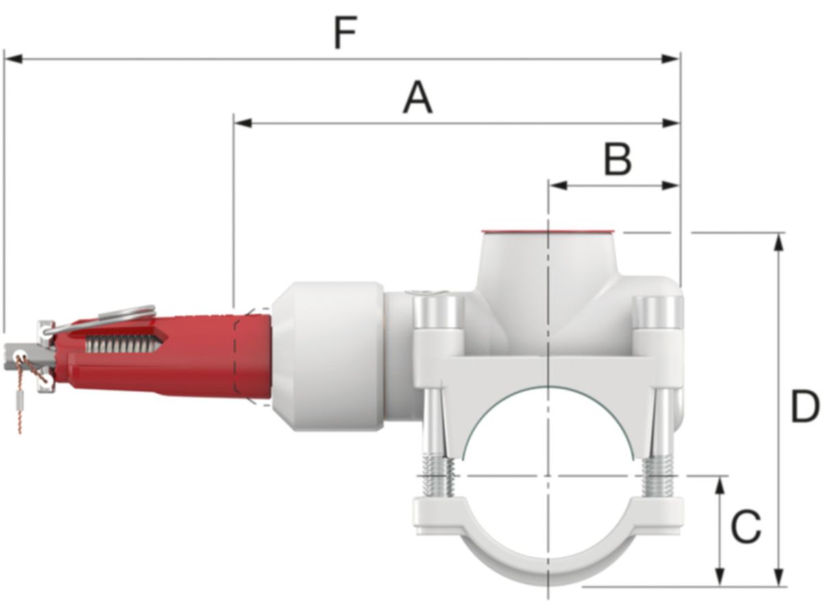 Abzweig-T-Stück FLAMCO T-plus Messing - Innengewinde