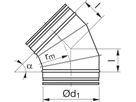 Segmentbogen 45° 315 mm - BFU