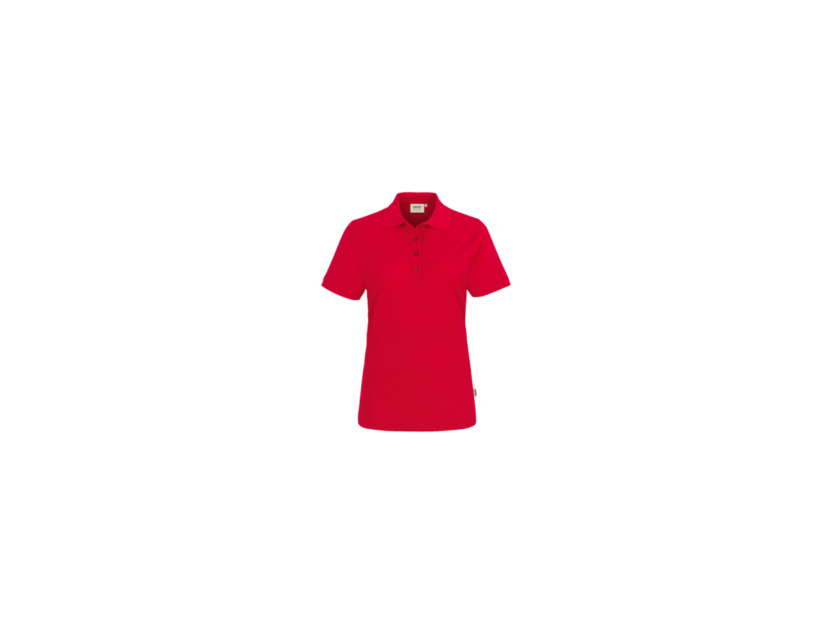 Damen-Poloshirt Performance Gr. S, rot - 50% Baumwolle, 50% Polyester