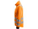 AllroundWork High-Vis FZ Jacke, Gr. M - hi-vis-orange, 100% PES-fleece, 235 g/m²