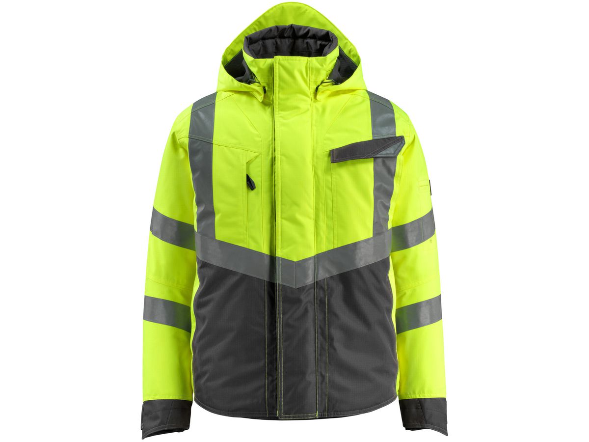 Pilotenjacke Hastings Gr. XL - hi-vis gelb/dunkelanthr., 100% Polyester