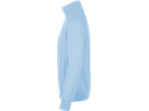 Sweatjacke College Gr. M, eisblau - 70% Baumwolle, 30% Polyester, 300 g/m²