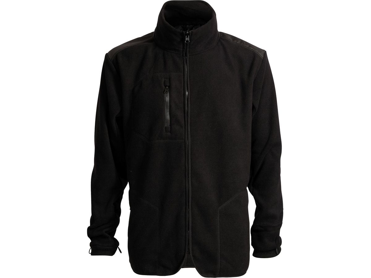 ELKA Xtreme fleece zip-in Jacke Gr. L - 100% Polyester, Farbe 010 schwarz