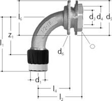 Sanipex MT-Anschlussbogen für UP-Kasten