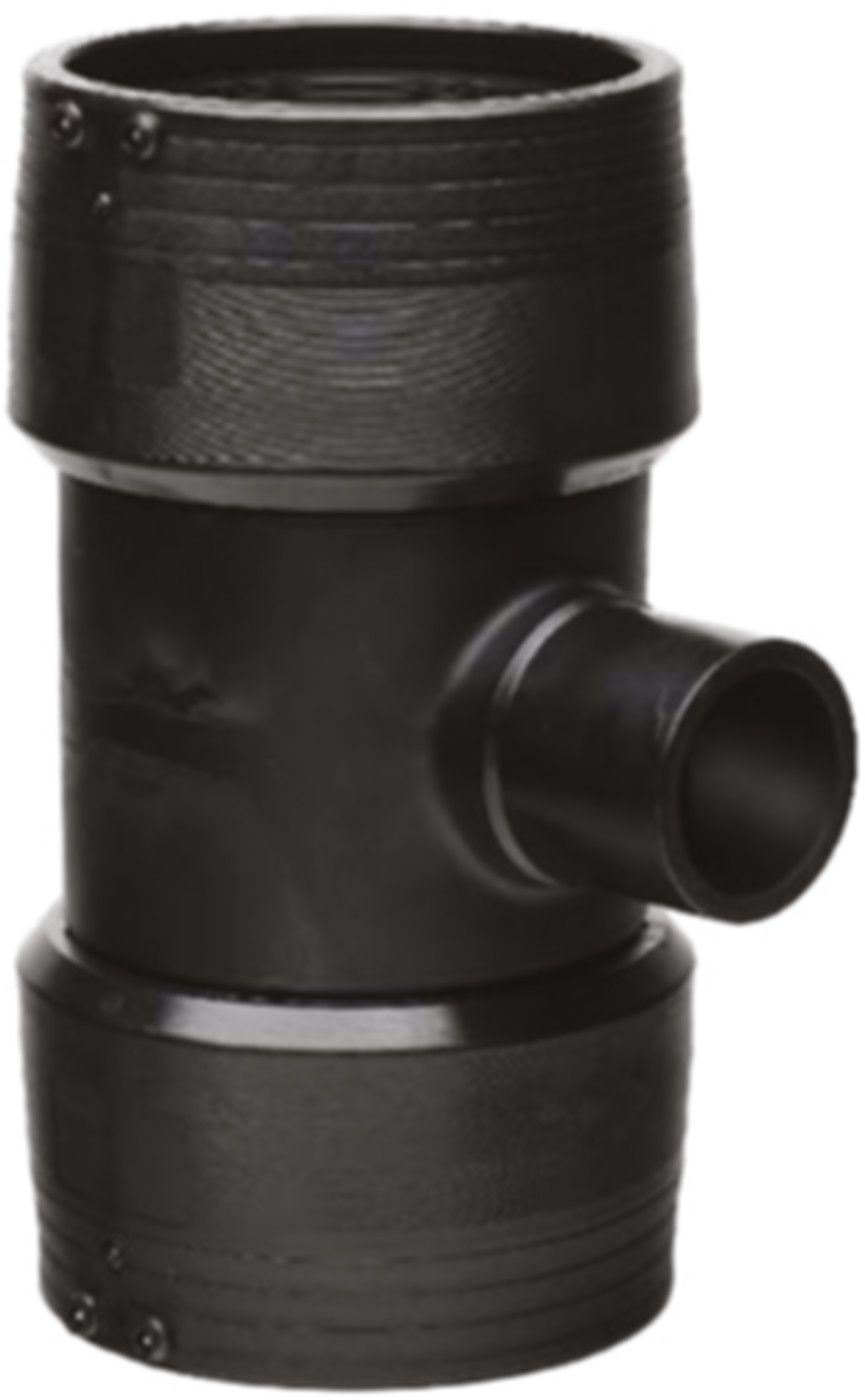 T-Stück reduz. PE 100 S-5 SDR 11 ELGEF - 5 bar Gas / 16 bar Wasser