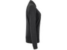 Damen Longsleeve-Poloshirt Mikralinar - Gr. XS, karbongrau