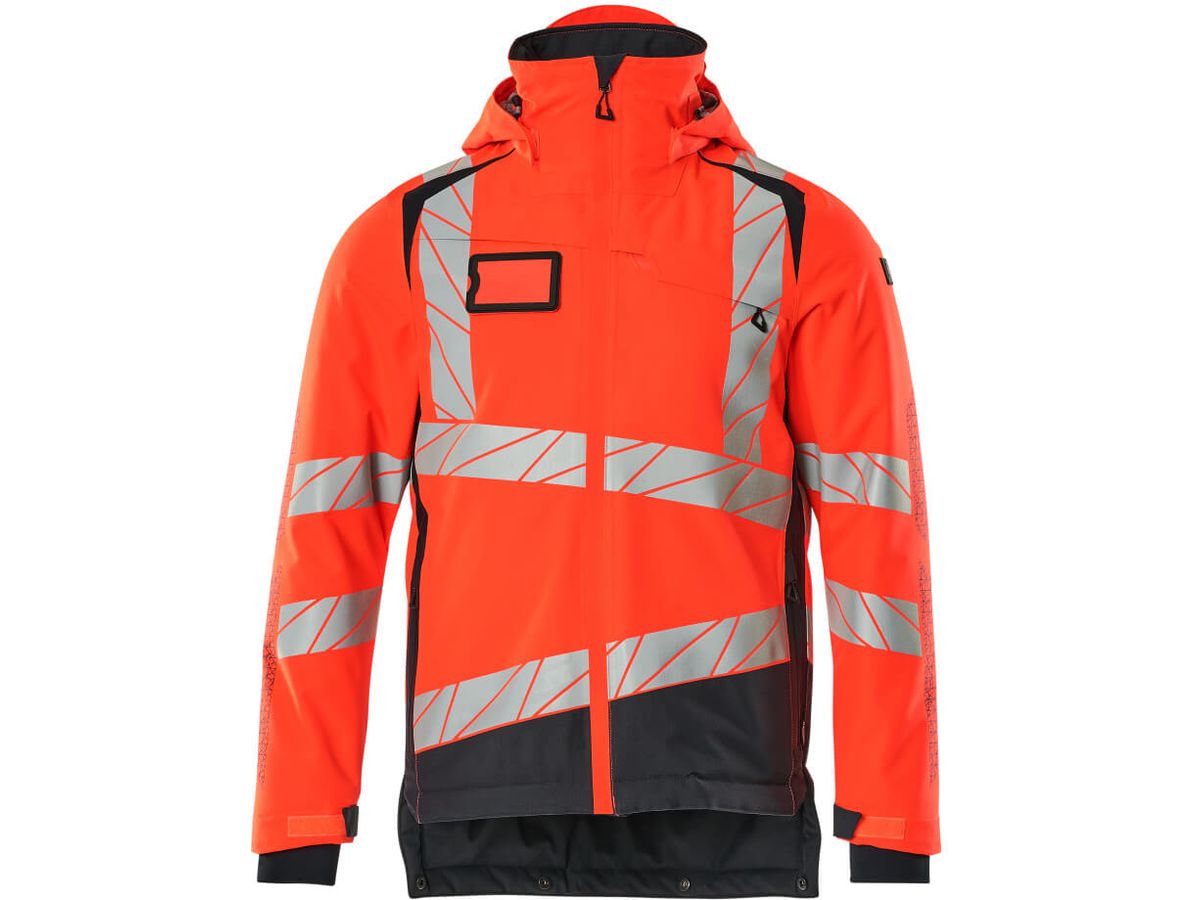 Winterjacke mit CLIMASCOT-Futter Gr. M - hi-vis rot/schwarzblau