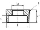 rostfr. Red. Buchse 1 1/2"-1"